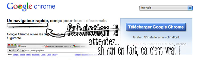 Chrome, "un navigateur rapide" ? Ca, c'est vrai !