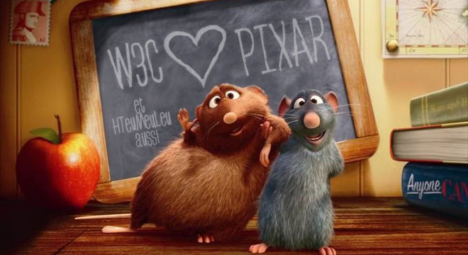 Le W3C aime Pixar... et moi aussi !