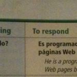 En espagnol, un programmeur fait aussi du webdesign En espagnol, un programmeur fait aussi du webdesign