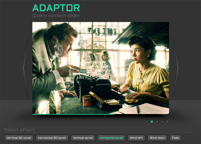 Adaptor slider jQuery