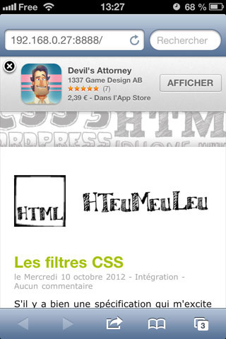 Une smart banner iOS6