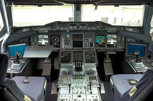 Tableau de bord d'un A380